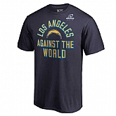 Men's Chargers Navy 2018 NFL Playoffs Against The World T-Shirt,baseball caps,new era cap wholesale,wholesale hats